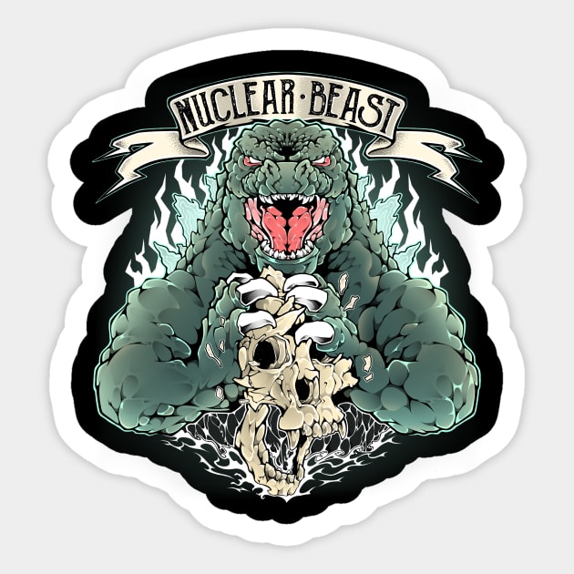 Nuclear Beast Sticker by Fearcheck